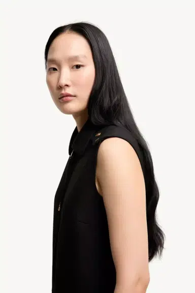 Moncler Wool Gabardine Shirt Dress | Thumbnail 3 Moncler Wool Gabardine Shirt Dress | Thumbnail 3