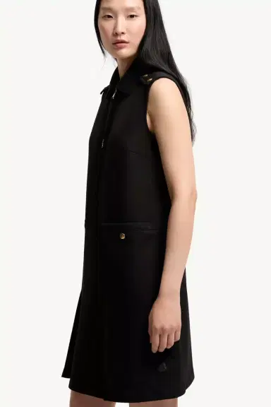 Moncler Wool Gabardine Shirt Dress | Thumbnail 6 Moncler Wool Gabardine Shirt Dress | Thumbnail 6