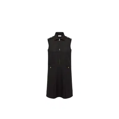 Moncler Wool Gabardine Shirt Dress | Thumbnail 1 Moncler Wool Gabardine Shirt Dress | Thumbnail 1
