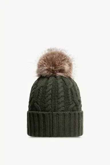 Moncler Wool & Cashmere Blend Beanie With Pom Pom | Thumbnail 5 Moncler Wool & Cashmere Blend Beanie With Pom Pom | Thumbnail 5