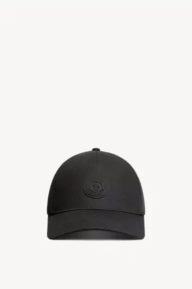 Moncler Silicone Logo Cotton Baseball Cap | Thumbnail 2 Moncler Silicone Logo Cotton Baseball Cap | Thumbnail 2