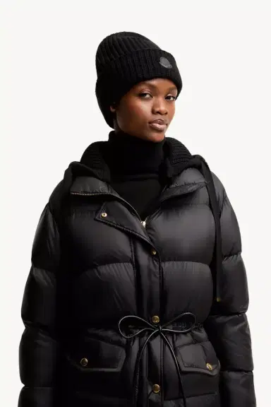 Moncler Wool & Cashmere Blend Beanie | Thumbnail 3 Moncler Wool & Cashmere Blend Beanie | Thumbnail 3