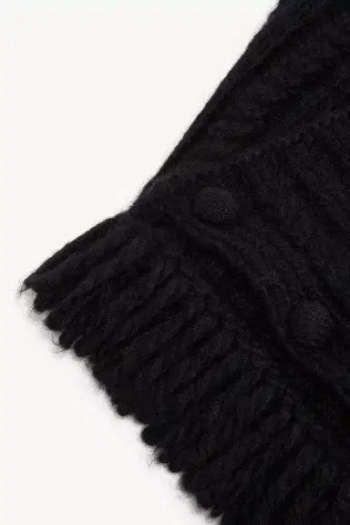 Moncler Cable Knit Alpaca Blend Neck Scarf | Thumbnail 4 Moncler Cable Knit Alpaca Blend Neck Scarf | Thumbnail 4