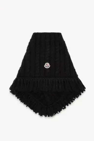 Moncler Cable Knit Alpaca Blend Neck Scarf | Thumbnail 5 Moncler Cable Knit Alpaca Blend Neck Scarf | Thumbnail 5