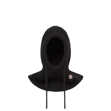 Moncler Cable Knit Alpaca Blend Balaclava | Thumbnail 1 Moncler Cable Knit Alpaca Blend Balaclava | Thumbnail 1