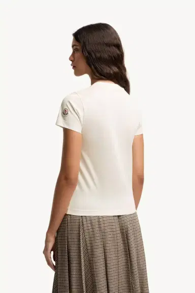 Moncler Sketch Logo Cotton T-shirt | Thumbnail 5 Moncler Sketch Logo Cotton T-shirt | Thumbnail 5