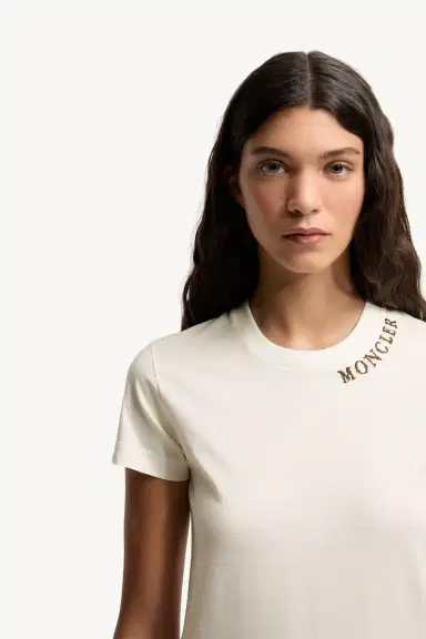 Moncler Sketch Logo Cotton T-shirt | Thumbnail 6 Moncler Sketch Logo Cotton T-shirt | Thumbnail 6
