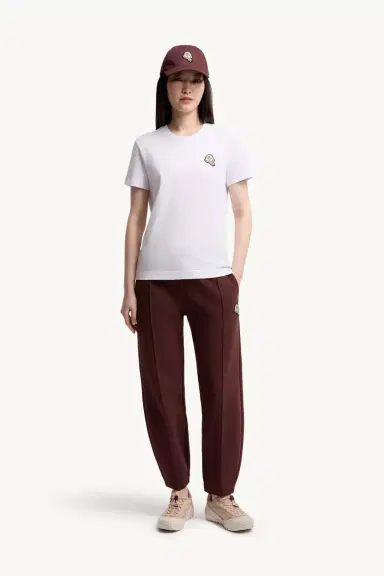 Moncler Logo Patch Cotton T-shirt | Thumbnail 2 Moncler Logo Patch Cotton T-shirt | Thumbnail 2