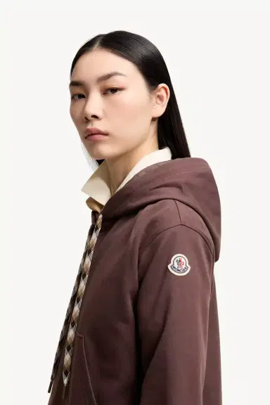 Moncler Cotton Blend Hooded Sweatshirt | Thumbnail 4 Moncler Cotton Blend Hooded Sweatshirt | Thumbnail 4