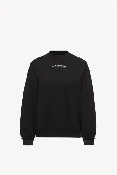Moncler Cotton Fleece Logo Sweatshirt | Thumbnail 2 Moncler Cotton Fleece Logo Sweatshirt | Thumbnail 2