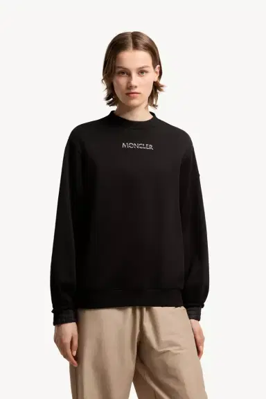 Moncler Cotton Fleece Logo Sweatshirt | Thumbnail 5 Moncler Cotton Fleece Logo Sweatshirt | Thumbnail 5