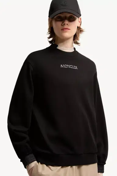 Moncler Cotton Fleece Logo Sweatshirt | Thumbnail 7 Moncler Cotton Fleece Logo Sweatshirt | Thumbnail 7