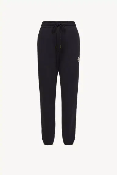 Moncler Logo Cotton Blend Fleece Sweatpants | Thumbnail 2 Moncler Logo Cotton Blend Fleece Sweatpants | Thumbnail 2