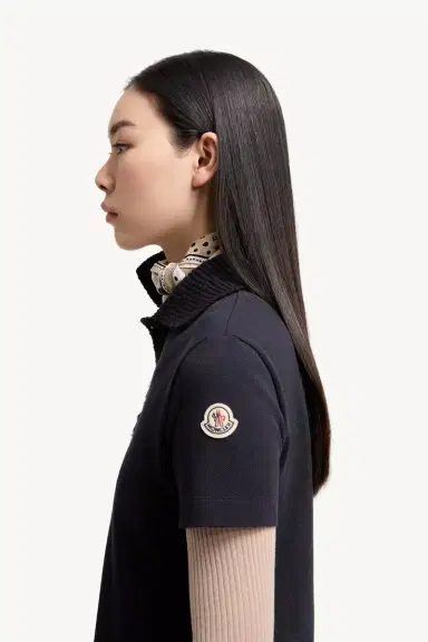 Moncler Cotton Piquet Polo Mini Dress | Thumbnail 4 Moncler Cotton Piquet Polo Mini Dress | Thumbnail 4