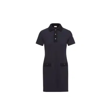Moncler Cotton Piquet Polo Mini Dress | Thumbnail 1 Moncler Cotton Piquet Polo Mini Dress | Thumbnail 1