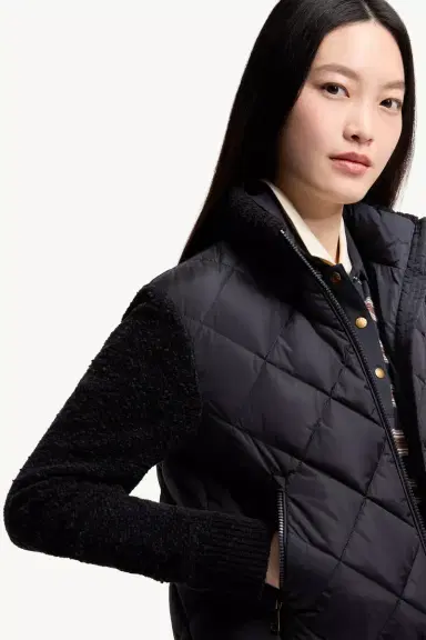 Moncler Cotton Blend Padded Zip-up Cardigan | Thumbnail 7 Moncler Cotton Blend Padded Zip-up Cardigan | Thumbnail 7