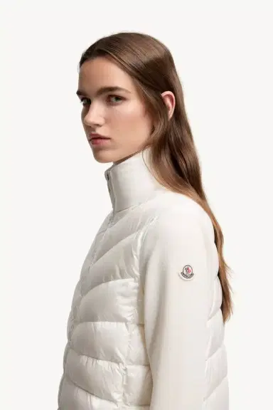Moncler Padded Wool Zip-up Cardigan | Thumbnail 4 Moncler Padded Wool Zip-up Cardigan | Thumbnail 4