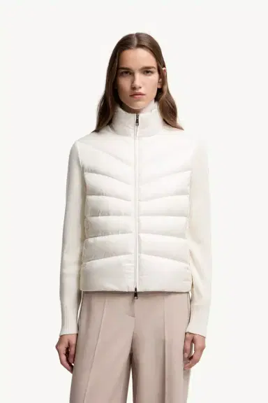 Moncler Padded Wool Zip-up Cardigan | Thumbnail 5 Moncler Padded Wool Zip-up Cardigan | Thumbnail 5