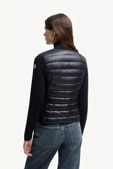 Moncler Padded Wool Zip-up Cardigan | Thumbnail 6 Moncler Padded Wool Zip-up Cardigan | Thumbnail 6