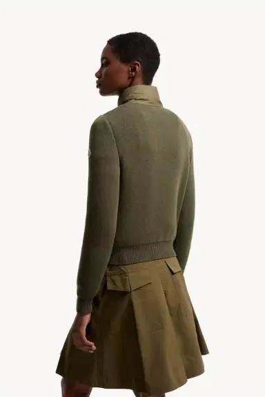 Moncler Wool & Cashmere Padded Zip-up Cardigan | Thumbnail 6 Moncler Wool & Cashmere Padded Zip-up Cardigan | Thumbnail 6