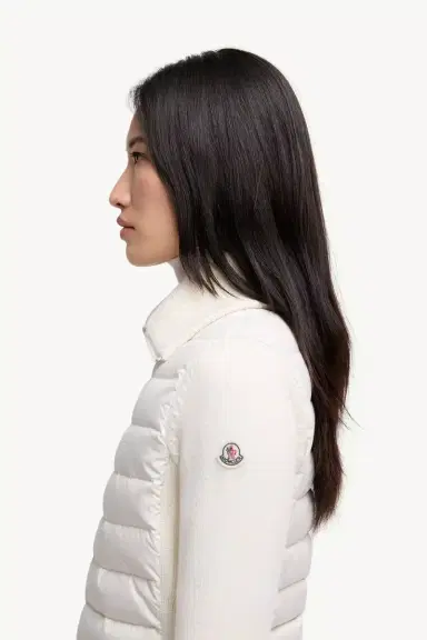 Moncler Padded Zip-up Wool Cardigan | Thumbnail 4 Moncler Padded Zip-up Wool Cardigan | Thumbnail 4