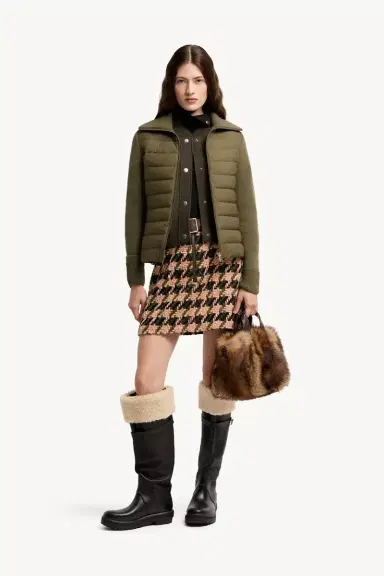 Moncler Padded Zip-up Wool Cardigan | Thumbnail 3 Moncler Padded Zip-up Wool Cardigan | Thumbnail 3