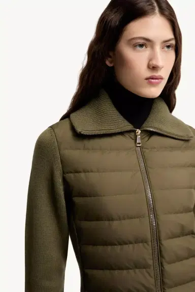 Moncler Padded Zip-up Wool Cardigan | Thumbnail 7 Moncler Padded Zip-up Wool Cardigan | Thumbnail 7
