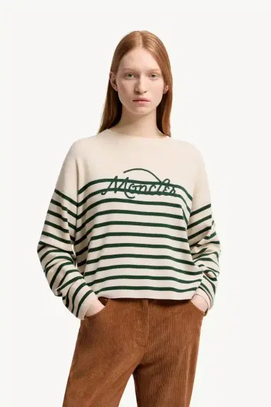 Moncler Striped Wool Sweater | Thumbnail 5 Moncler Striped Wool Sweater | Thumbnail 5