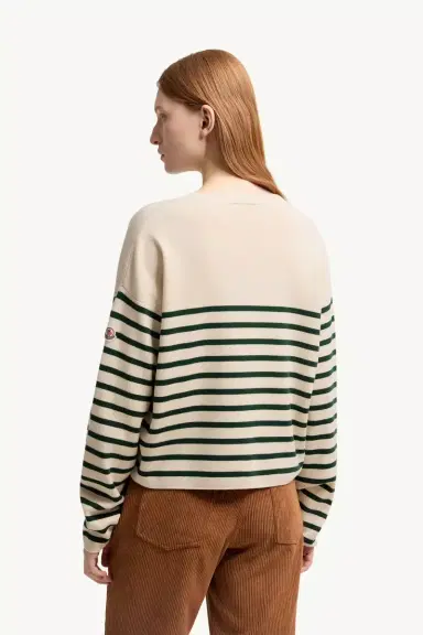 Moncler Striped Wool Sweater | Thumbnail 6 Moncler Striped Wool Sweater | Thumbnail 6
