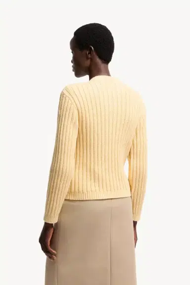 Moncler Chain Knit Cotton Blend Sweater | Thumbnail 6 Moncler Chain Knit Cotton Blend Sweater | Thumbnail 6