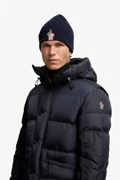 Moncler Grenoble Logo Wool Beanie | Thumbnail 3 Moncler Grenoble Logo Wool Beanie | Thumbnail 3