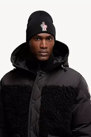 Moncler Grenoble Logo Wool Beanie | Thumbnail 3 Moncler Grenoble Logo Wool Beanie | Thumbnail 3
