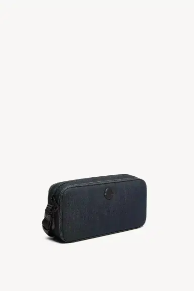 Moncler Carlo Denim Crossbody Bag | Thumbnail 4 Moncler Carlo Denim Crossbody Bag | Thumbnail 4
