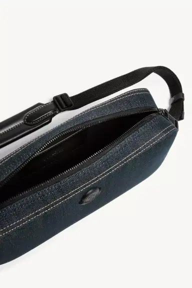 Moncler Carlo Denim Crossbody Bag | Thumbnail 6 Moncler Carlo Denim Crossbody Bag | Thumbnail 6