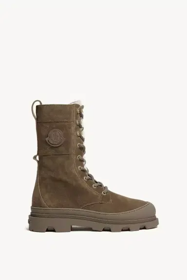 Moncler Vera High Suede & Shearling Lace-up Boots | Thumbnail 2 Moncler Vera High Suede & Shearling Lace-up Boots | Thumbnail 2