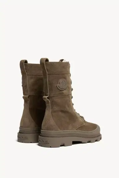 Moncler Vera High Suede & Shearling Lace-up Boots | Thumbnail 6 Moncler Vera High Suede & Shearling Lace-up Boots | Thumbnail 6