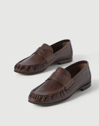 Brunello Cucinelli Riding calfskin penny loafers | Thumbnail 3 Brunello Cucinelli Riding calfskin penny loafers | Thumbnail 3