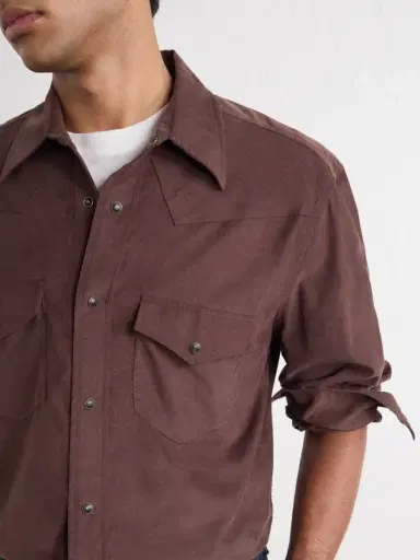 Nili Lotan Travis Cotton-Corduroy Shirt - Men | Thumbnail 4 Nili Lotan Travis Cotton-Corduroy Shirt - Men | Thumbnail 4
