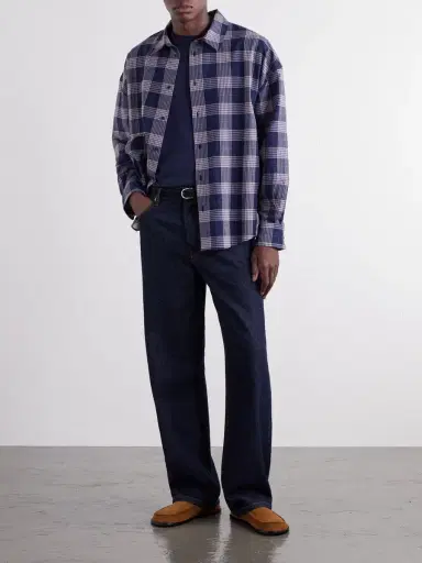 The Elder Statesman Checked Cotton Shirt - Men | Thumbnail 2 The Elder Statesman Checked Cotton Shirt - Men | Thumbnail 2