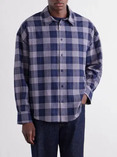 The Elder Statesman Checked Cotton Shirt - Men | Thumbnail 3 The Elder Statesman Checked Cotton Shirt - Men | Thumbnail 3