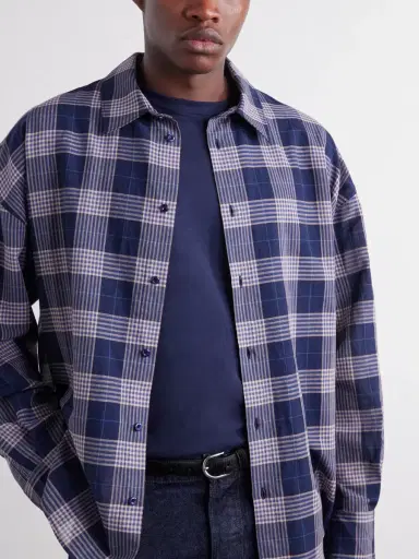 The Elder Statesman Checked Cotton Shirt - Men | Thumbnail 5 The Elder Statesman Checked Cotton Shirt - Men | Thumbnail 5