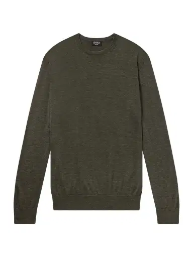 Zegna Cashmere and Silk-Blend Sweater - Men | Thumbnail 1 Zegna Cashmere and Silk-Blend Sweater - Men | Thumbnail 1