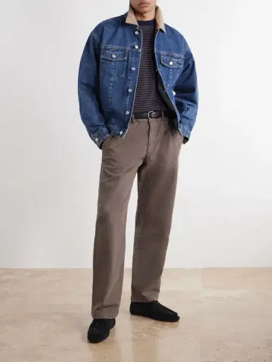 NN07 Aden 1923 Straight-Leg Organic Cotton-Blend Twill Trousers - Men | Thumbnail 2 NN07 Aden 1923 Straight-Leg Organic Cotton-Blend Twill Trousers - Men | Thumbnail 2