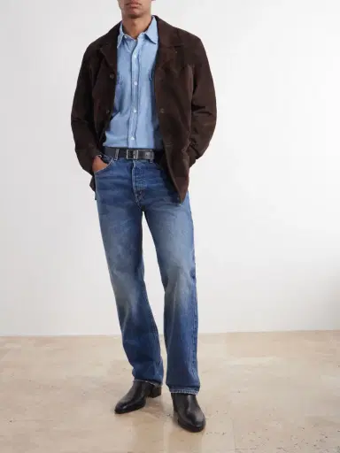 Nili Lotan Callum Cotton-Chambray Shirt - Men | Thumbnail 2 Nili Lotan Callum Cotton-Chambray Shirt - Men | Thumbnail 2