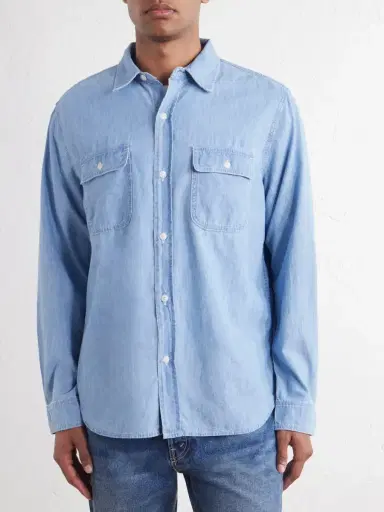 Nili Lotan Callum Cotton-Chambray Shirt - Men | Thumbnail 3 Nili Lotan Callum Cotton-Chambray Shirt - Men | Thumbnail 3