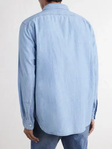 Nili Lotan Callum Cotton-Chambray Shirt - Men | Thumbnail 4 Nili Lotan Callum Cotton-Chambray Shirt - Men | Thumbnail 4