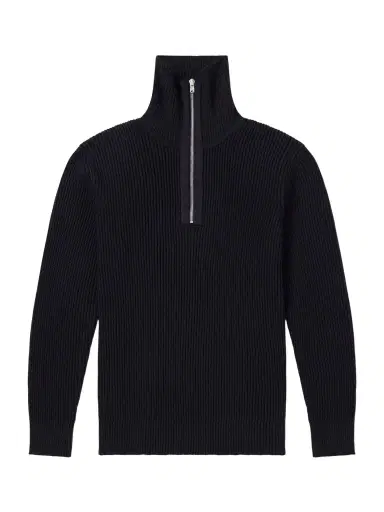 S.N.S. Herning Fender Ribbed Wool Half-Zip Sweater - Men | Thumbnail 1 S.N.S. Herning Fender Ribbed Wool Half-Zip Sweater - Men | Thumbnail 1