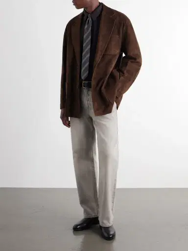 ssstein Panelled Suede Blazer - Men | Thumbnail 2 ssstein Panelled Suede Blazer - Men | Thumbnail 2
