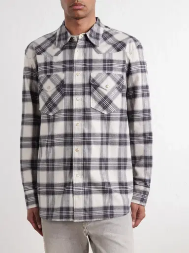Nili Lotan Travis Checked Cotton-Flannel Shirt - Men | Thumbnail 3 Nili Lotan Travis Checked Cotton-Flannel Shirt - Men | Thumbnail 3