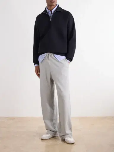 AMI PARIS Straight-Leg Cotton-Blend Jersey Sweatpants - Men | Thumbnail 2 AMI PARIS Straight-Leg Cotton-Blend Jersey Sweatpants - Men | Thumbnail 2